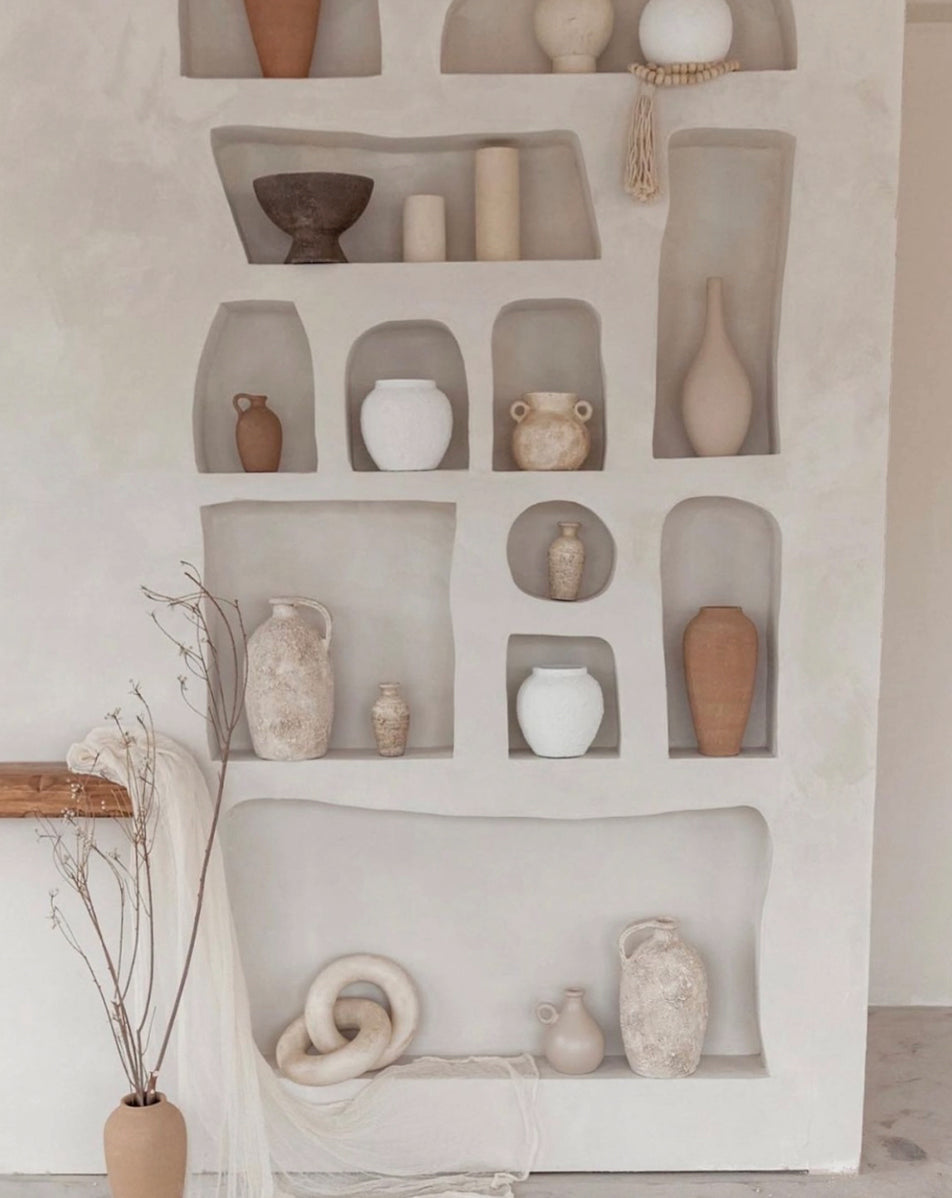 Rustic Modern style shelves using limewash paint 104_103